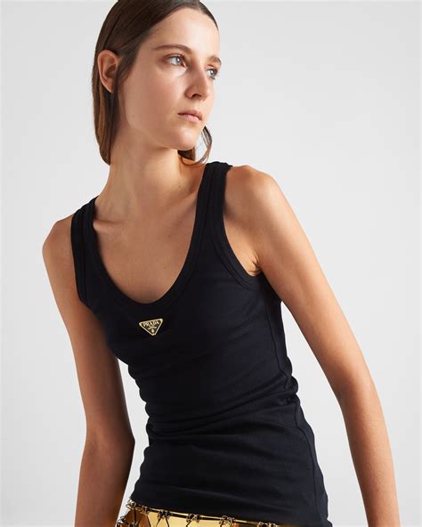 prada tshirt womens|Prada tank top women.